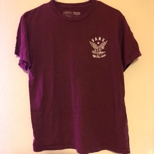 Vans Maroon Burgundy T shirt
